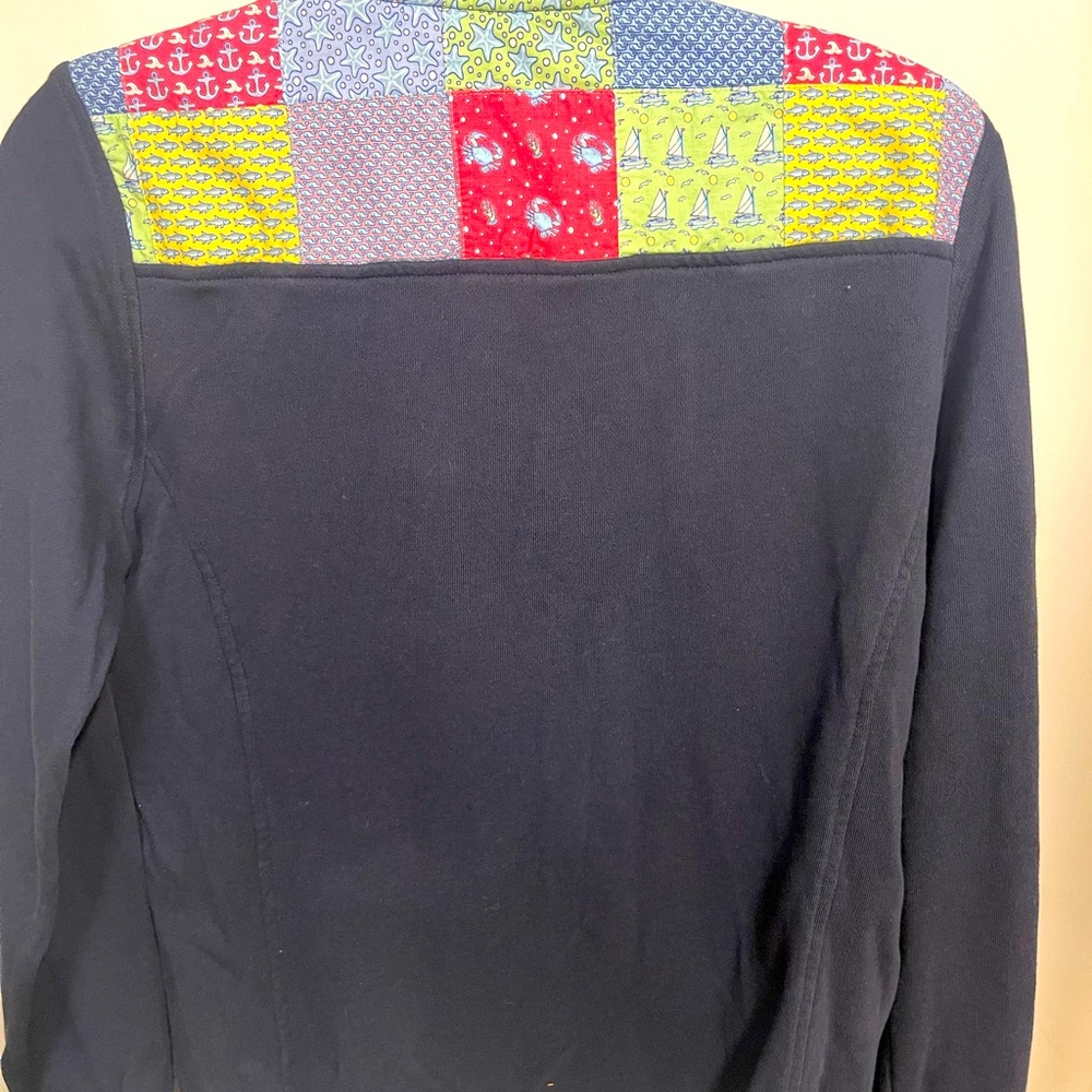 Vineyard Vines 3 Quarter Zip Patchwork Pullover - image 4